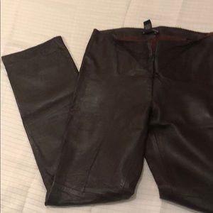BCBG gorgeous genuine leather pants